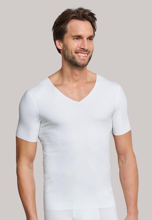 Produktbild Schiesser Shirt Loungewear "Laser Cut" weiss (L)