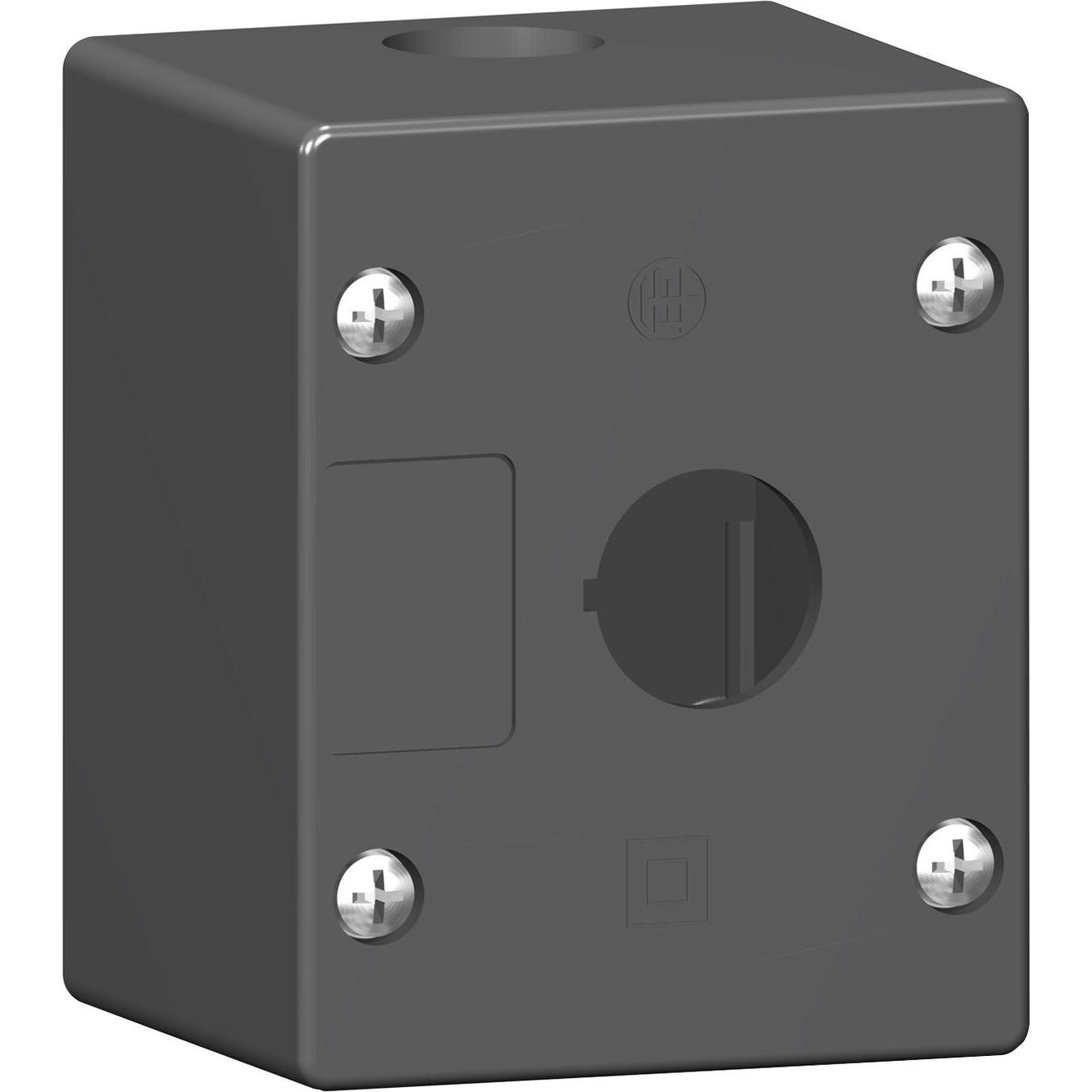 Schneider Electric Leergehäuse 1 Stelle (Gehäuse), Elektronikzubehör + Gehäuse, Schwarz