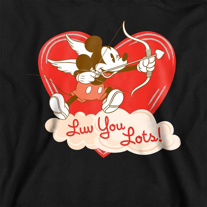 Produktbild Disney Luv You Lots! Kapuzenpullover Vintage Valentinstag (140, 146)