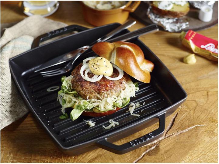 Actual product image Staub Grill pan with 2 handles (Grill pan, Cast iron)