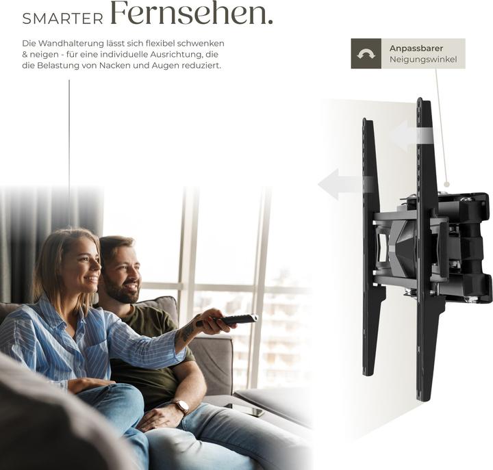 Immagine prodotto tectake Supporto a parete per TV (Muro, 55", 60 kg)