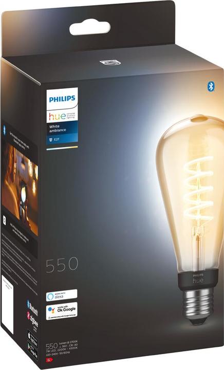 Produktbild Philips Hue Philips E27 Einzelpack Giant Edison (E27, 550 lm, 1x)