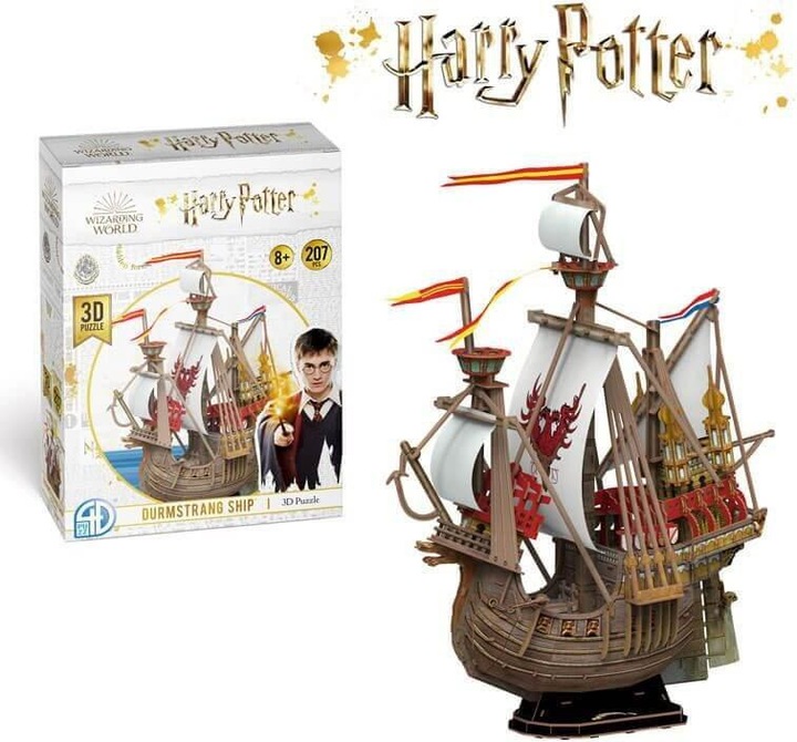 Produktbild - 3D-Puzzle 207 Teile in einer dekorativen Box (Durmstrang-Schiff) (207 Teile)