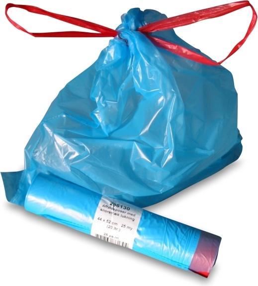 Antalis Abfallbeutel mit Kordelzug 440x520mm blau 20l 25ps/rl - (25 Stk.)