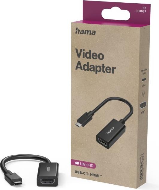 Produktbild Hama Video-Adapter, USB-C-Stecker - HDMI™-Buchse, Ultra-HD 4K (HDMI, USB Typ-C)