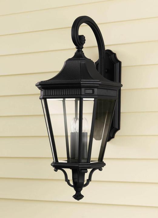 Produktbild Elstead Lighting Cotswold Lane Aussen-Wandleuchte E14 3-fach Schwarz IP44 (E14, IP44)