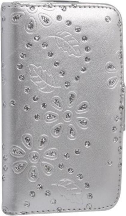 Produktbild König Design Handytasche Flip Strass für Handy Samsung Galaxy S3 mini (Samsung Galaxy S3 Mini)