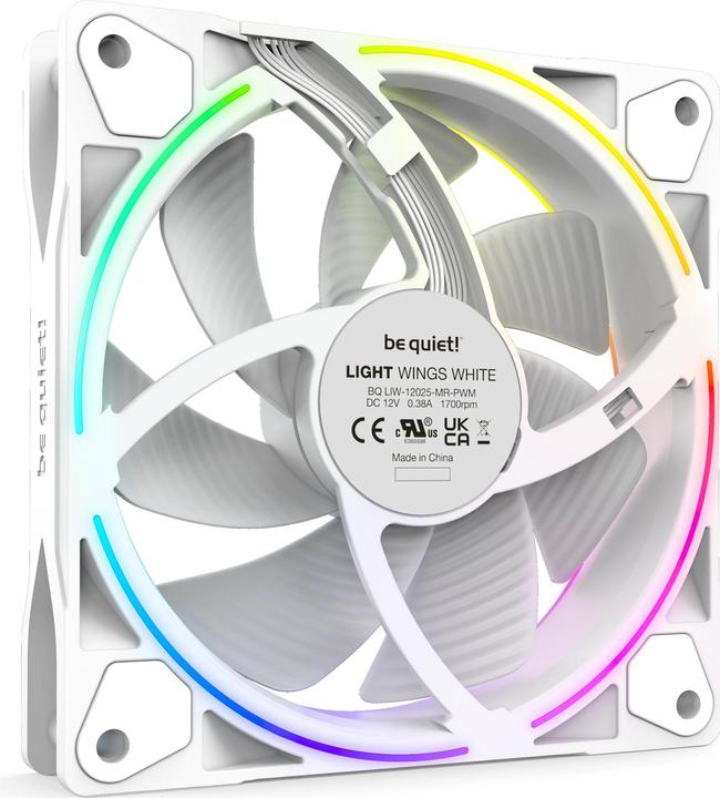 Productafbeelding be quiet! Light Wings PWM 3er wh 120mm BL100 (120 mm, 3 x)