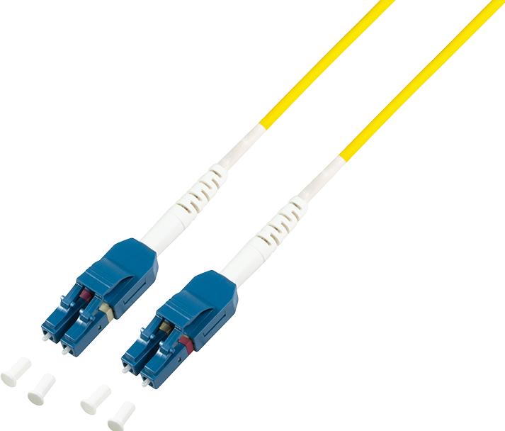 Actual product image LogiLink Uniboot fibre optic patch cable, 2x LC duplex, OS2, 10.0 m space-saving patch solution for (10 m)