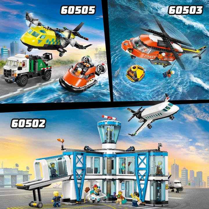 Image du produit LEGO Rettungsboot der Küstenwache mit Hubschrauber (60504, LEGO City)