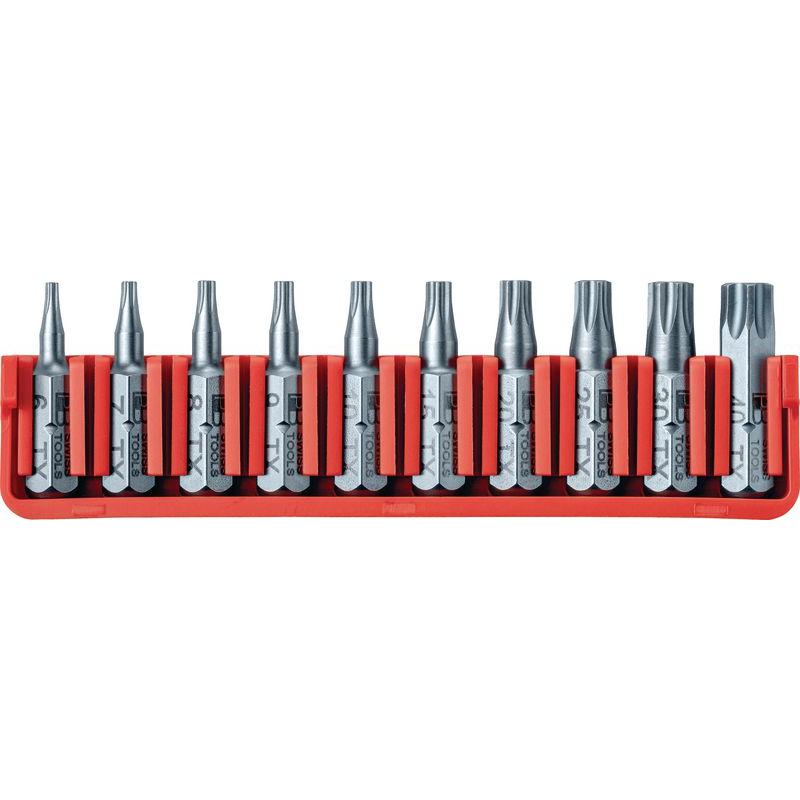 Thumbnail - PB Swiss Tools, Bits, Bitset PB C6.703 CN BitBlock mit 10 Bits (TX10, TX 7, TX 6, TX15, TX20, TX25, TX30, TX40, TX 8, TX...