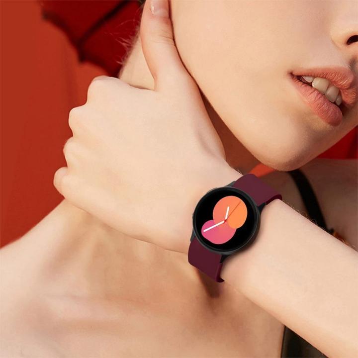 Actual product image Tech-Protect Smartwatch Samsung Galaxy Watch 4 Strap, White Colour (TPU, 5 Pro, Galaxy Watch 4)