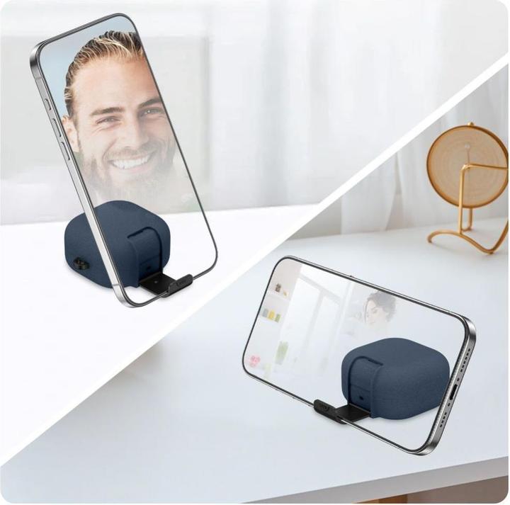 Productafbeelding 4Kom Tech-Protect Slim Hook Samsung Galaxy Buds 4 / 4 Pro Fluffy Blau (Hoofdtelefoon hoes)