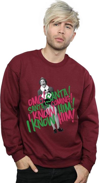 Immagine prodotto Elf Santa's Coming Felpa Uomo (L)