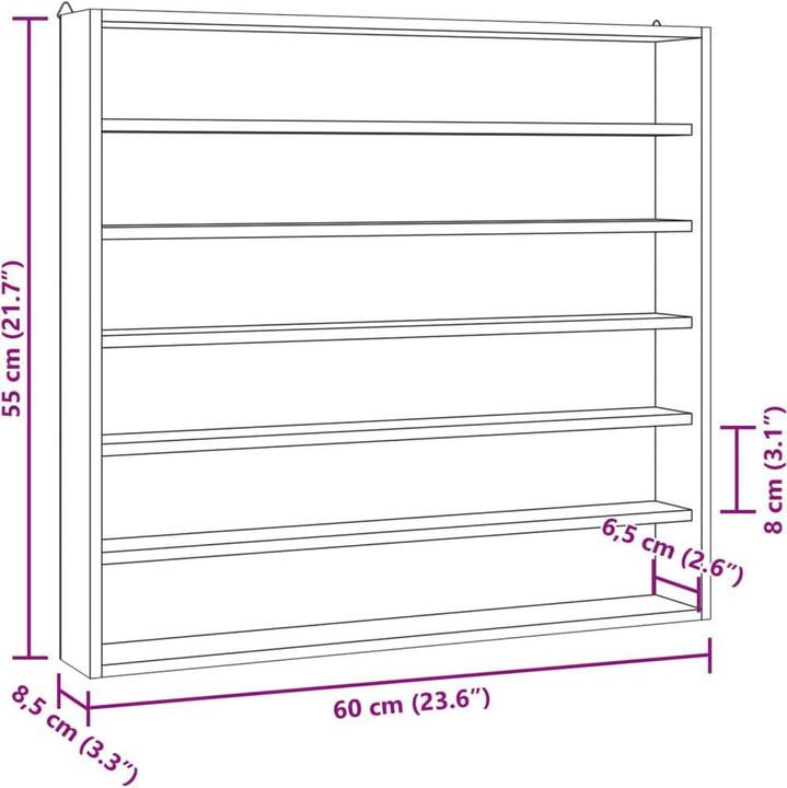 Immagine prodotto vidaXL Holz-Sammlervitrine