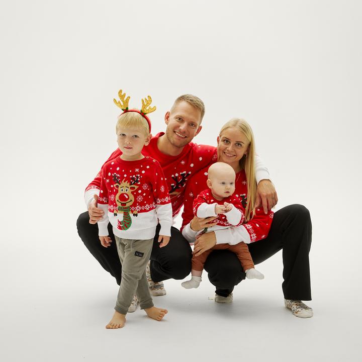 Immagine prodotto Christmas Sweats Il maglione di Rudolph per bambini (110, 116)