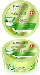 Actual product image Eveline Extra Soft Body Crem Soothing Deep Moisturiser For Face & Body Organic Olive & Aloe 175Ml (Body cream, 175 ml)