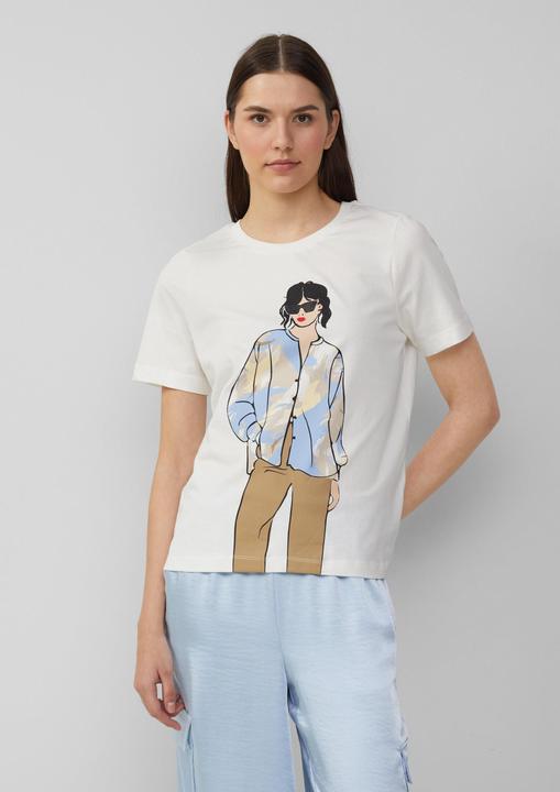 Immagine prodotto S.Oliver T-Shirt Jerseyshirt im Relaxed Fit mit Effekt-Artwork (36)