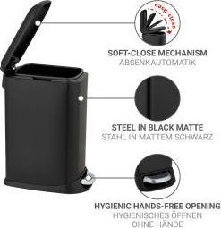 Actual product image Wenko Treteimer Design Easy-Close (12 l)