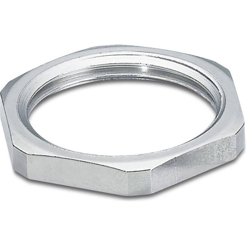 Phoenix Contact, Dadi + Rondelle, Dado di bloccaggio PG11 in ottone (nichelato) A-INL-PG11-N-S 100 pz. (Pg 11)