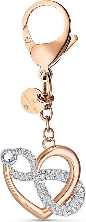 Image du produit Swarovski Porte-clés Infini signe infini et coeur