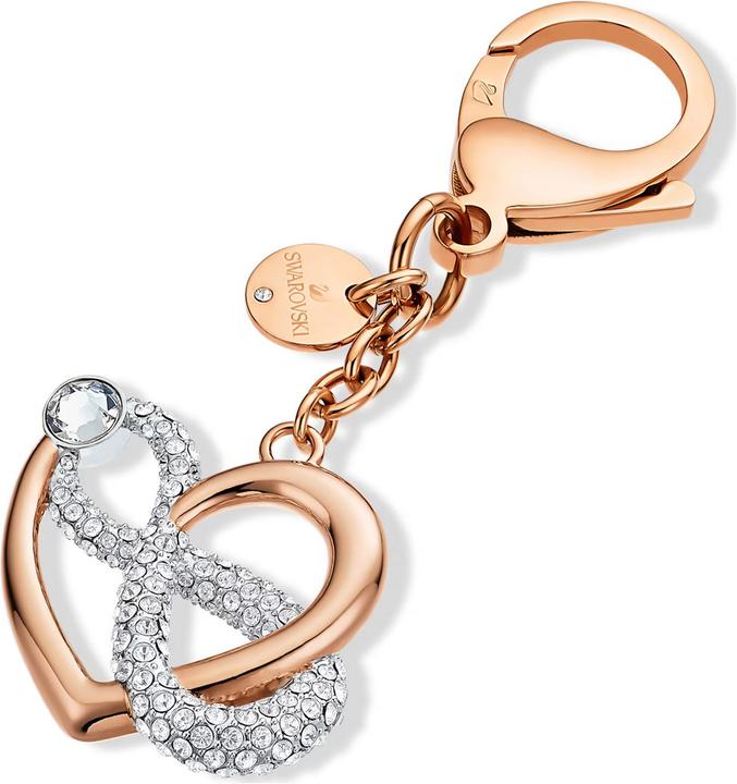 Image du produit Swarovski Porte-clés Infini signe infini et coeur