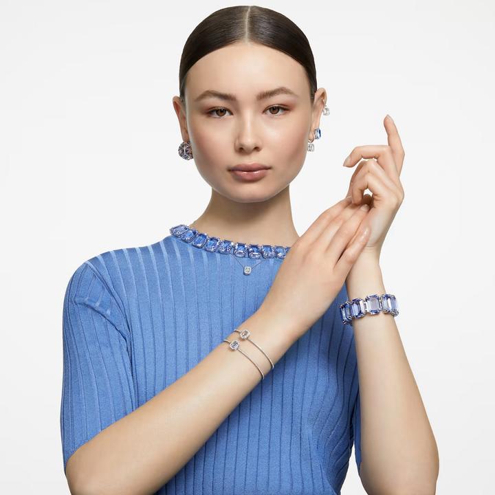 Produktbild Swarovski Millenia Halskette Blau Silber (Swarovski Metall, 38 - 42 cm)