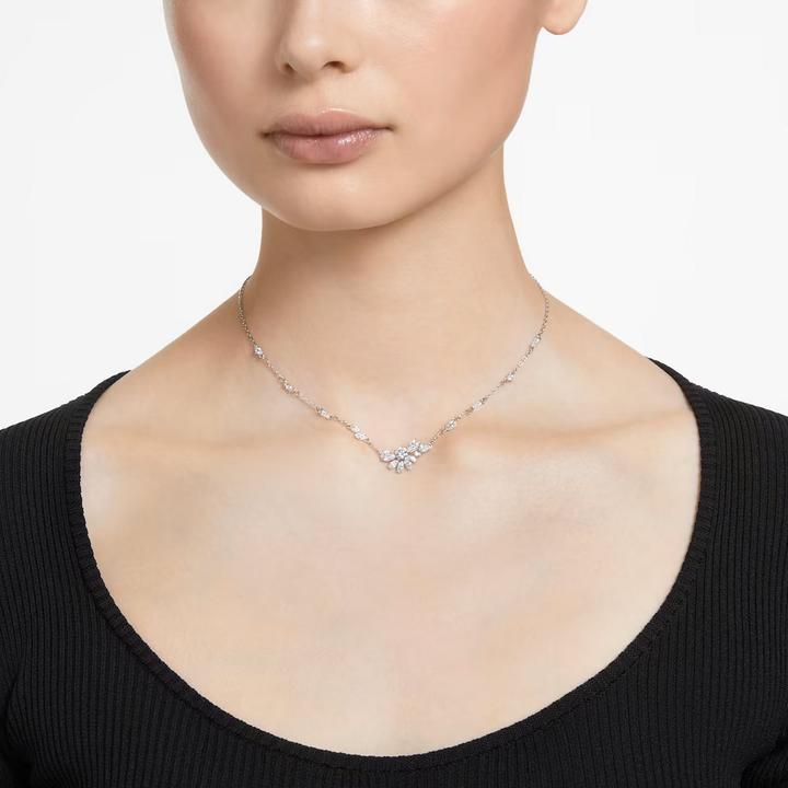 Produktbild Swarovski Gema Halkette Silber (Swarovski Metall, 41 cm)