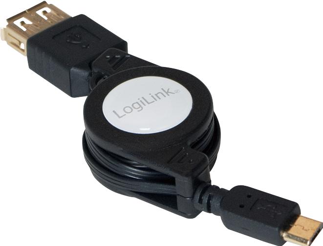 Productafbeelding LogiLink USB OTG-kabel (0.75 m, USB 2.0)