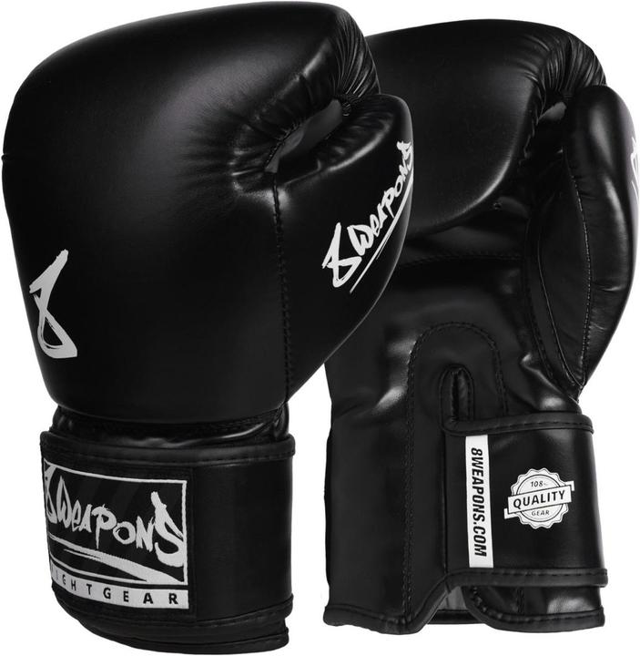 Produktbild 8Weapons Boxhandschuhe - Pure black 12 Oz (12 OZ)