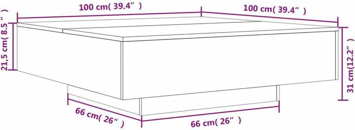Produktbild vidaXL Jasmin (100 x 100 x 31 cm)