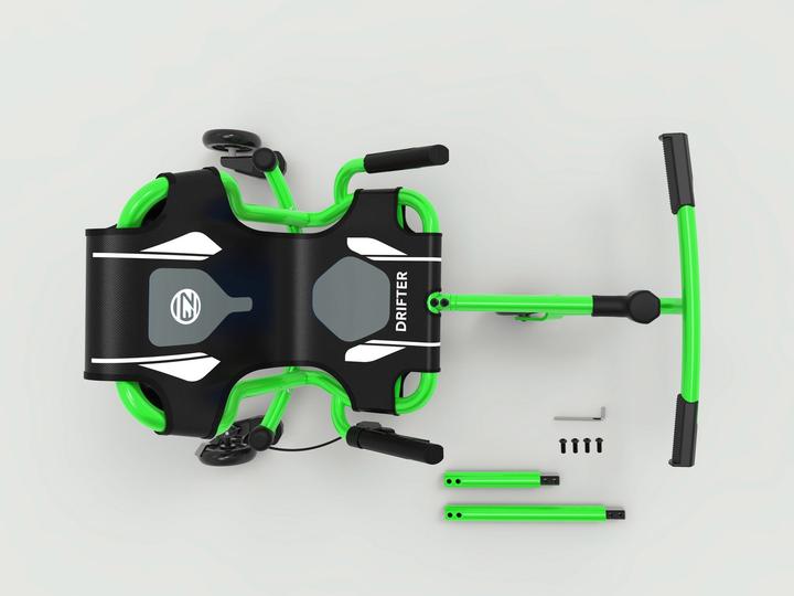 EzyRoller Drifter X Pojazd gokart napędzany nogami driftingowy 4-12 lat Lime green