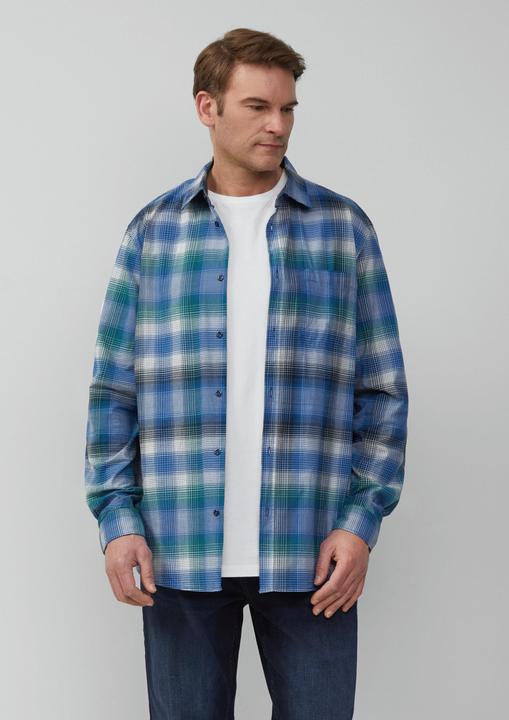 Immagine prodotto S.Oliver Hemd Regular Fit: Kariertes Hemd aus Baumwollstretch mit Brusttasche (XXL)