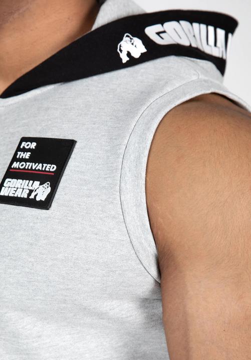 Produktbild Gorilla Wear Milwaukee Zip Hooded Tank Top - Grau (S)