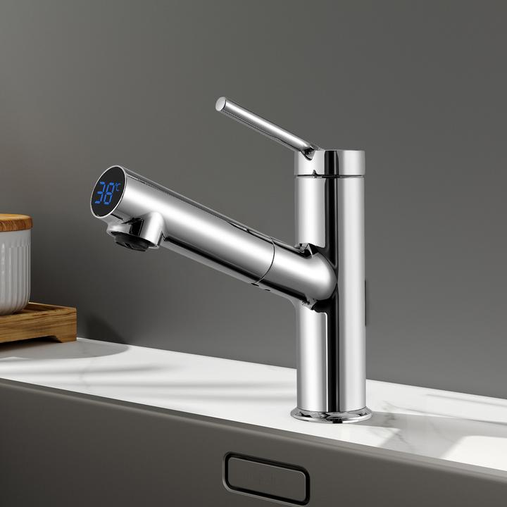 Produktbild Emke Wasserhahn mit Temperaturanzeige