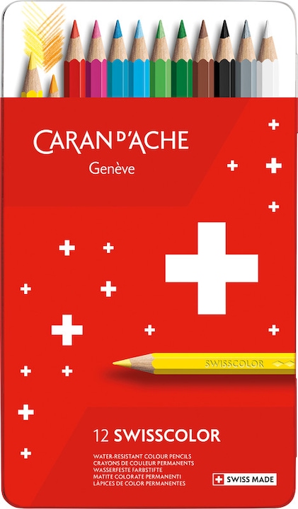 Actual product image Caran d'Ache Coloured pencils Swisscolor (Mixed Colour, 12 x)