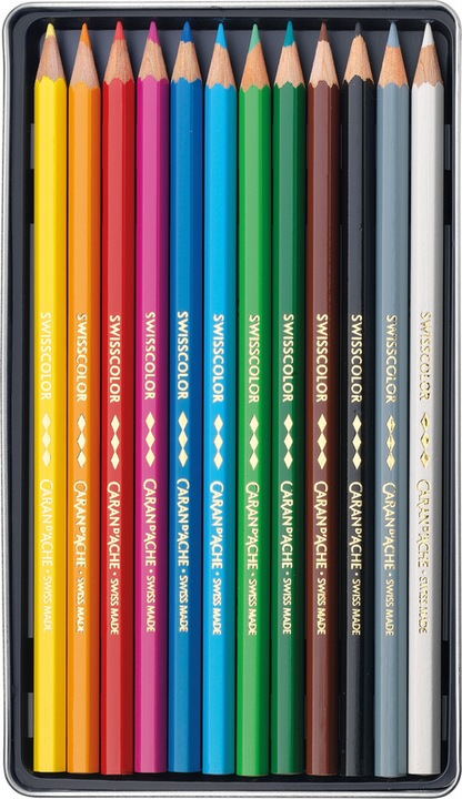 Actual product image Caran d'Ache Coloured pencils Swisscolor (Mixed Colour, 12 x)