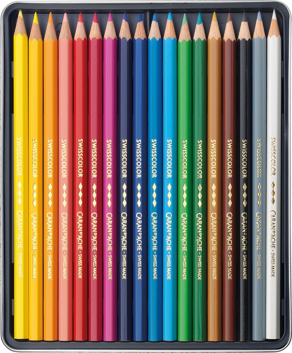 Image du produit Caran d'Ache Crayons de couleur Swisscolor (Multicolore, 18 x)
