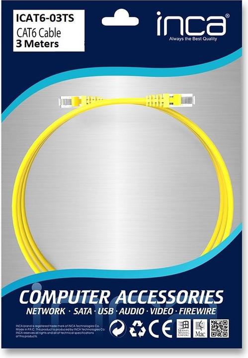 Actual product image Inca Patch cable (CAT6, 3 m)