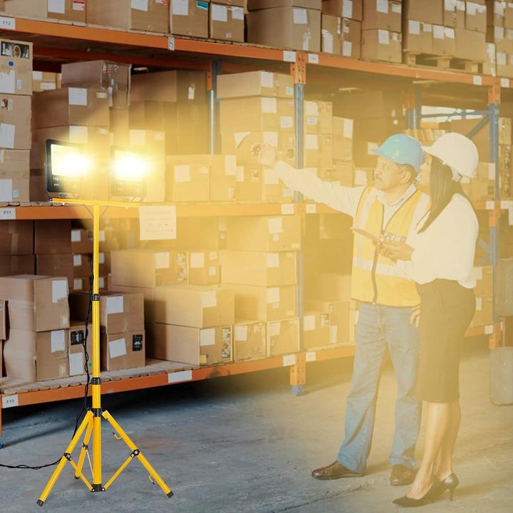 Actual product image Froadp LED-Arbeitsstrahler mit Stativ (10000 lm)