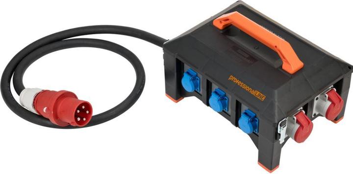 Actual product image Brennenstuhl Rubber construction power distribution BSV 5-63A FI 2m H07RN-F 5G16,0 CEE32A+2x16A, 6x230V