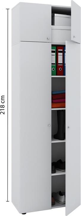 Produktbild VCM Holz Kleiderschrank Serie Vandol mit Drehtüren (70 x 40 x 218 cm)