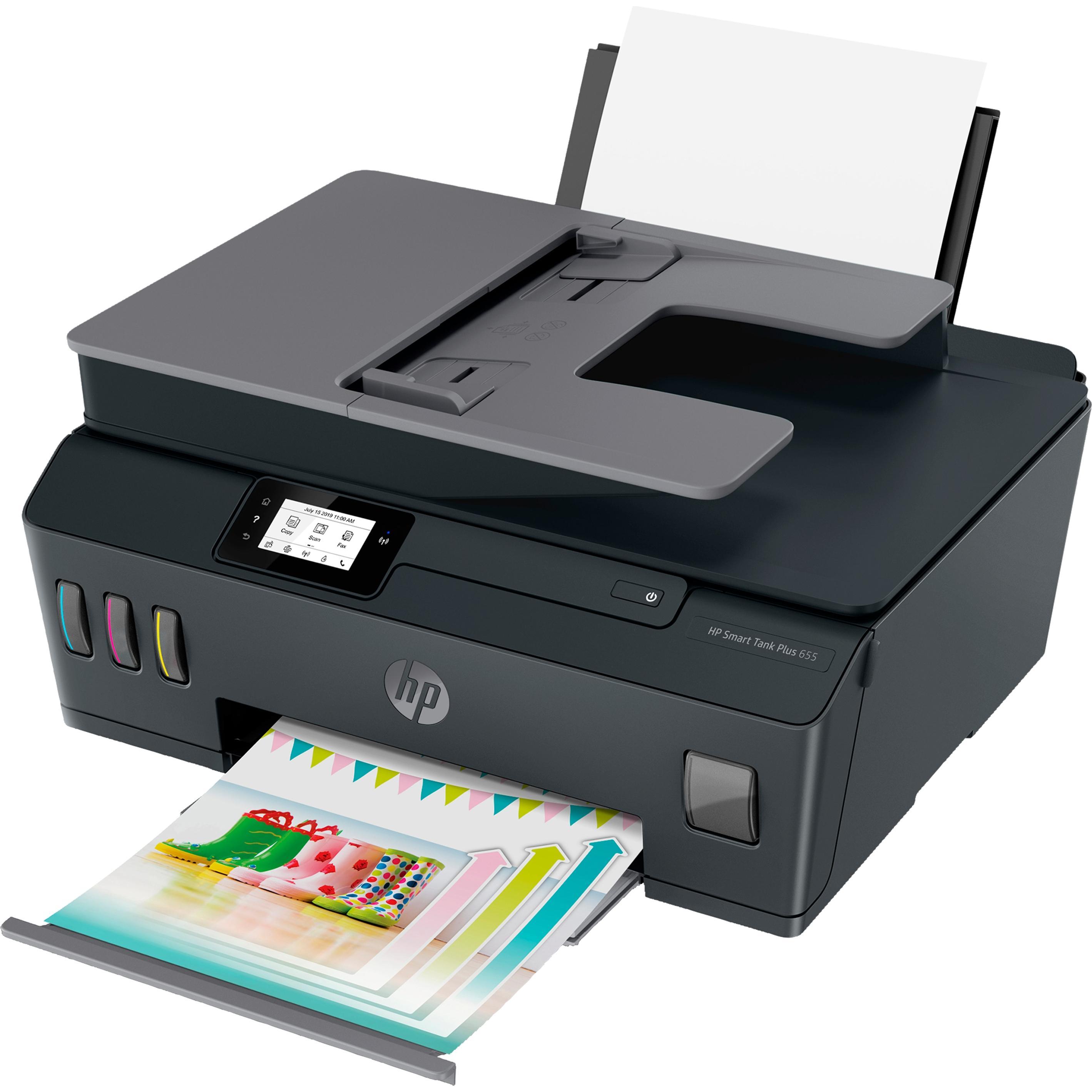 HP Smart Tank Plus 655 (Tintentank, Farbe), Drucker, Schwarz