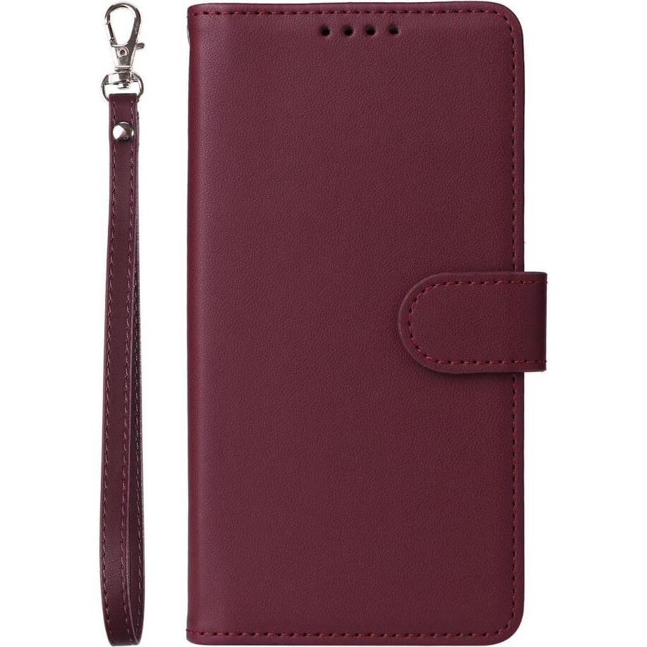 Cover-Discount Galaxy S25 - Teilbare Brieftasche 2-in-1 Handyhülle (Samsung Galaxy S25), Smartphone Hülle, Rot