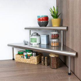 Produktbild Wenko Massivo Duo Kücheneckregal - Silber