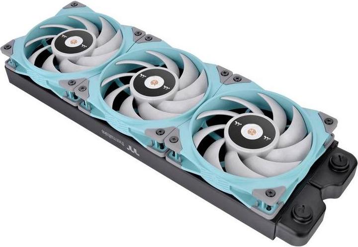 Actual product image Thermaltake TOUGHFAN 12 Radiator Fan 1Pack Turquoise (120 mm, 1 x)
