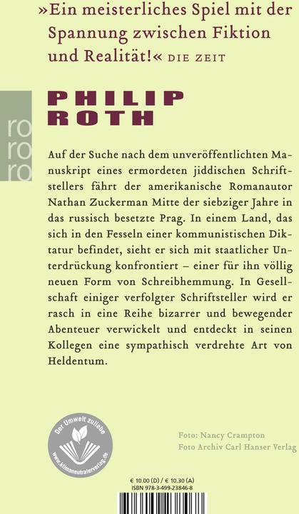 Produktbild Die Prager Orgie (Deutsch, Jörg Trobitius, Philip Roth, 2004)