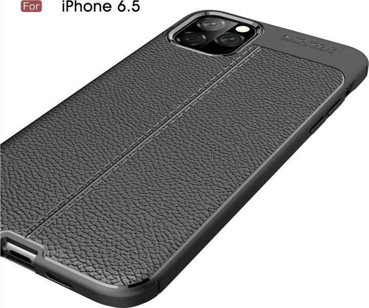 Actual product image Screenguard Apple iPhone 11 Pro Max Case Leather Design TPU Cover (Apple iPhone 11 Pro Max)