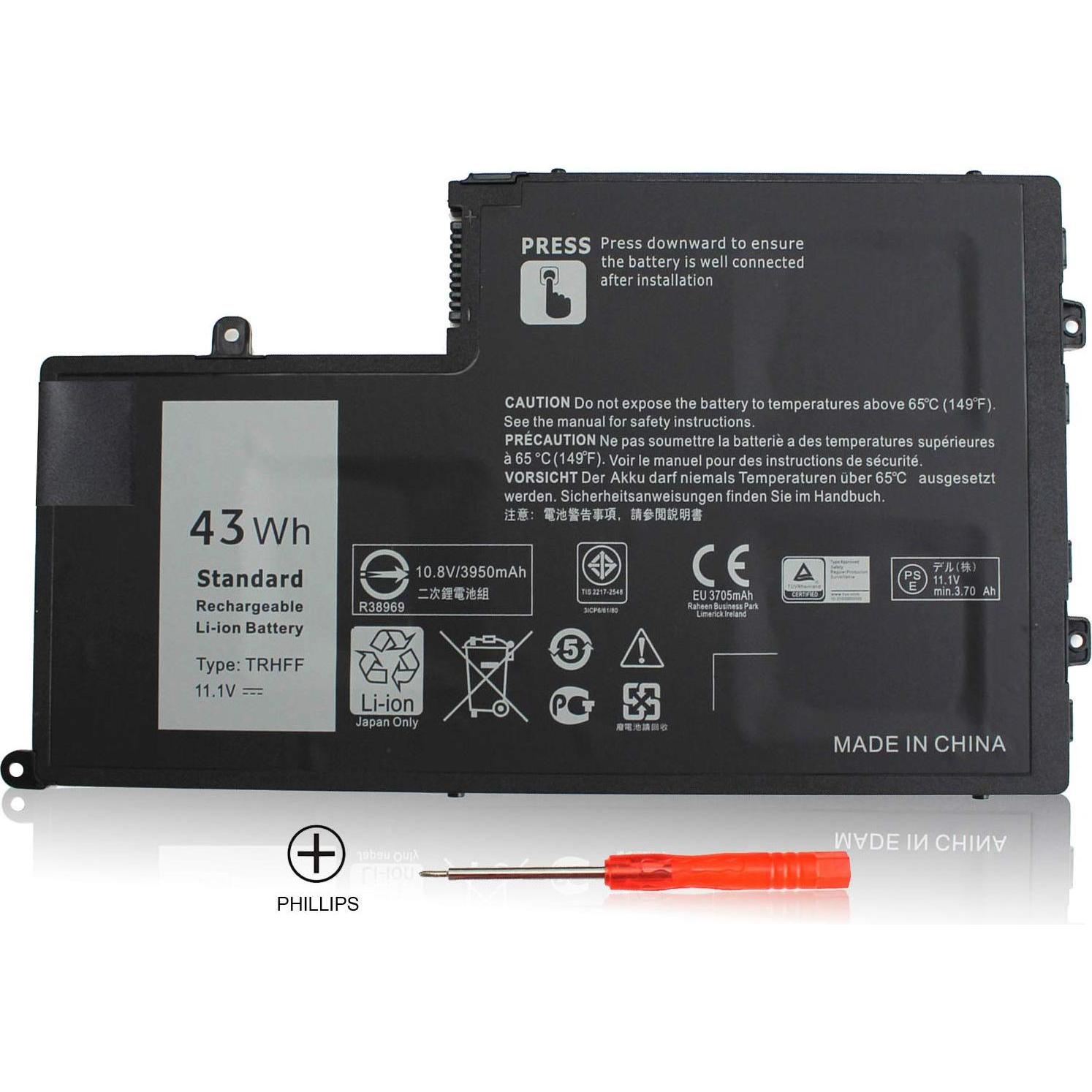 Dell Battery, 43WHR, 3 Cell (3 Zellen), Notebook Akku