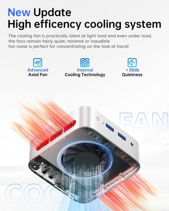 Immagine prodotto AceMagic Mini PC V1 mit Twin Lake N150 (1000 GB, 16 GB)